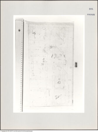 Vorderseite von Centro Studi Antonio Sangallo il Giovane, Montefiascone [https://www.deutsche-digitale-bibliothek.de/content/lizenzen/rv-ez/] Rom, Grundrissstudien für den Palazzo Ferrari - , bh595797_recto. Foto.