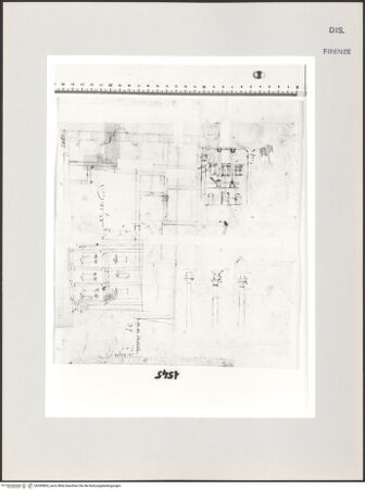 Vorderseite von Centro Studi Antonio Sangallo il Giovane, Montefiascone [https://www.deutsche-digitale-bibliothek.de/content/lizenzen/rv-ez/] Rom, Caracallathermen, Aufriss des Frigidariums - , bh595805_recto. Foto.