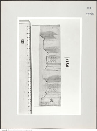 Vorderseite von Centro Studi Antonio Sangallo il Giovane, Montefiascone [https://www.deutsche-digitale-bibliothek.de/content/lizenzen/rv-ez/] Rom, Vatikanischer Palast, Studie für die Kassettendecke der Sala di Costantino - , bh595816_recto. Foto.