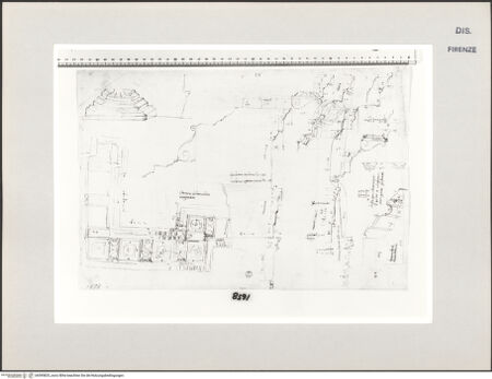 Vorderseite von Centro Studi Antonio Sangallo il Giovane, Montefiascone [https://www.deutsche-digitale-bibliothek.de/content/lizenzen/rv-ez/] Rom, Studien nach dem Tempel des Castor und Pollux, dem Tempel des Serapis und dem Pantheon - , bh595825_recto. Foto.