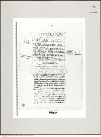Vorderseite von Centro Studi Antonio Sangallo il Giovane, Montefiascone [https://www.deutsche-digitale-bibliothek.de/content/lizenzen/rv-ez/] Rom, beschriebener 'cippus' von der Porta Pinciana - , bh595865_recto. Foto.