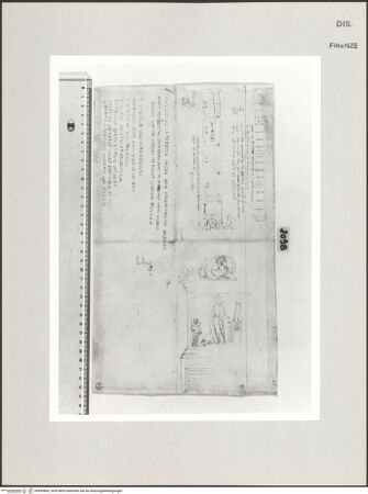 Vorderseite von Centro Studi Antonio Sangallo il Giovane, Montefiascone [https://www.deutsche-digitale-bibliothek.de/content/lizenzen/rv-ez/] Rom, Grabmal des Statilius Aper und Studien zu Meßinstrumenten - , bh595869_recto. Foto.
