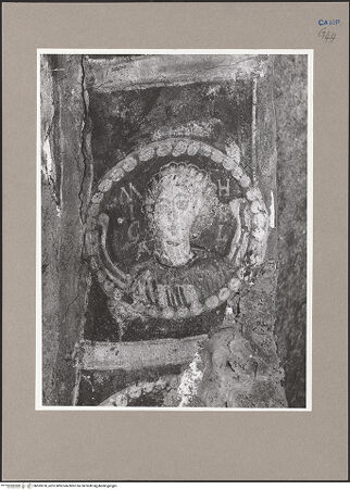 Vorderseite von Hutzel, Max [https://www.deutsche-digitale-bibliothek.de/content/lizenzen/rv-ez/] FreskenzyklusChristus, Erzengel und Heilige - Laibung rechts: Erzengel Michael, bh595970_recto. Foto: Hutzel, Max.