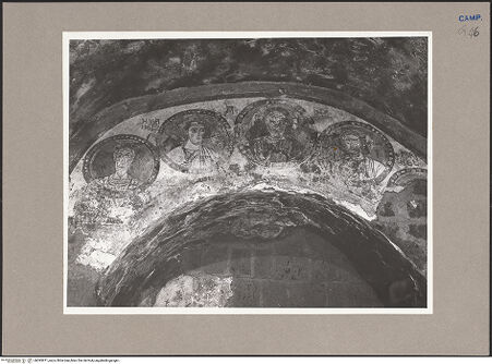 Vorderseite von Bibliotheca Hertziana [https://www.deutsche-digitale-bibliothek.de/content/lizenzen/rv-fz/] FreskenzyklusChristus, Erzengel und Heilige - Gesamtansicht, bh595971_recto. Foto.