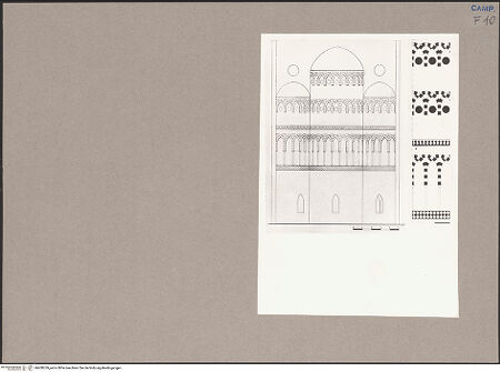 Vorderseite von unbekannt [https://www.deutsche-digitale-bibliothek.de/content/lizenzen/rv-ez/] Sant'Eustachio - Profil der Apsiden und Dekoration, bh600259_recto. Foto.