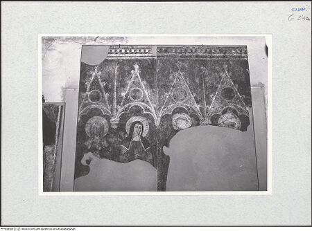 Vorderseite von Krüger, Jürgen [https://www.deutsche-digitale-bibliothek.de/content/lizenzen/rv-fz/] Heiligen des Franziskanerordens - Gesamtansicht, bh600318_recto. Foto: Krüger, Jürgen.