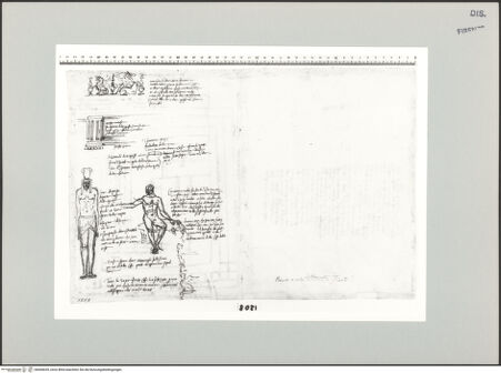 Vorderseite von Centro Studi Antonio Sangallo il Giovane, Montefiascone [https://www.deutsche-digitale-bibliothek.de/content/lizenzen/rv-ez/] Tivoli, Details eines architektonischen Ornaments und zweier Statuen - , bh600655_recto. Foto.