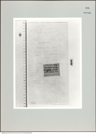 Vorderseite von Centro Studi Antonio Sangallo il Giovane, Montefiascone [https://www.deutsche-digitale-bibliothek.de/content/lizenzen/rv-ez/] Inschrift auf einem 'cippus', gefunden bei der Bastion des Belvedere - , bh600680_recto. Foto.