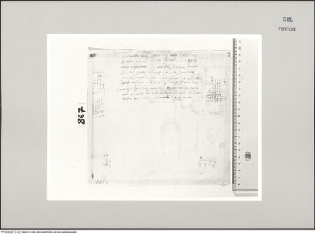 Vorderseite von Centro Studi Antonio Sangallo il Giovane, Montefiascone [https://www.deutsche-digitale-bibliothek.de/content/lizenzen/rv-ez/] Berechnungen zu Flächenmaßen - , bh600741_recto. Foto.