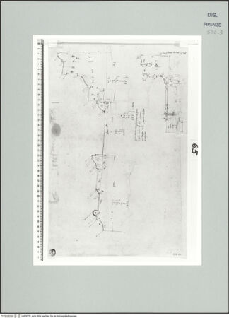 Vorderseite von Centro Studi Antonio Sangallo il Giovane, Montefiascone [https://www.deutsche-digitale-bibliothek.de/content/lizenzen/rv-ez/] Rom, Alt-St. Peter, Gebälkstudie - , bh600751_recto. Foto.