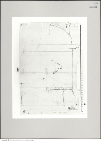 Vorderseite von Centro Studi Antonio Sangallo il Giovane, Montefiascone [http://creativecommons.org/publicdomain/mark/1.0/] Civitavecchia (?), Schnitt durch ein militärisches (?) Bauwerk - , bh600772_recto. Foto.