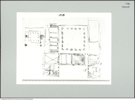 Vorderseite von Centro Studi Antonio Sangallo il Giovane, Montefiascone [https://www.deutsche-digitale-bibliothek.de/content/lizenzen/rv-ez/] Grundrissentwürfe für den Palazzo Pucci in Orvieto - , bh600795_recto. Foto.