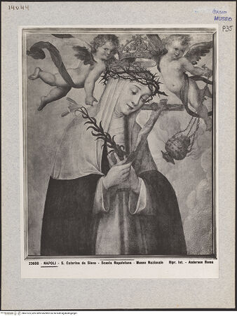 Vorderseite von Alinari [https://www.deutsche-digitale-bibliothek.de/content/lizenzen/rv-ez/] Heilige Katharina von Siena - Gesamtansicht, bh601525_recto. Foto.