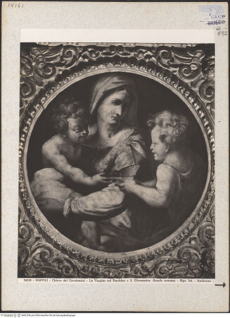 Vorderseite von Alinari [https://www.deutsche-digitale-bibliothek.de/content/lizenzen/rv-ez/] Madonna mit Johannes dem Täufer als Kind - Gesamtansicht, bh601540_recto. Foto.