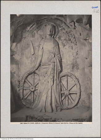 Vorderseite von Alinari [https://www.deutsche-digitale-bibliothek.de/content/lizenzen/rv-ez/] Heilige Katharina - Gesamtansicht, bh601659_recto. Foto.