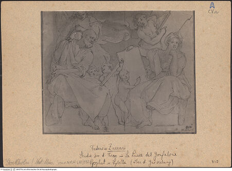 Vorderseite von Bibliotheca Hertziana [https://www.deutsche-digitale-bibliothek.de/content/lizenzen/rv-fz/] Prophet und Sibylle - , bh603736_recto. Foto.