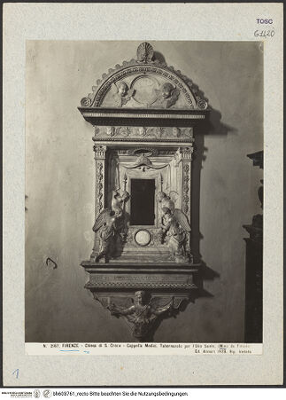 Vorderseite von Alinari [https://www.deutsche-digitale-bibliothek.de/content/lizenzen/rv-ez/] Tabernakel - , bh603761_recto. Foto.