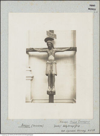 Vorderseite von Cipriani [https://www.deutsche-digitale-bibliothek.de/content/lizenzen/rv-fz/] Kruzifix - Frontalansicht (vor der Restaurierung), bh603825_recto. Foto: Cipriani.