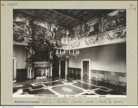 Vorderseite von Croci [https://www.deutsche-digitale-bibliothek.de/content/lizenzen/rv-ez/] Palazzo MagnaniSalone d'onore - Blick in den Raum, bh604052_recto. Foto.