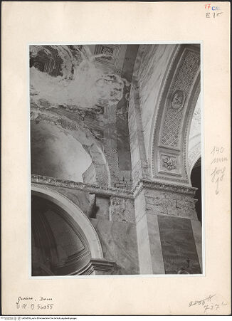 Vorderseite von Bibliotheca Hertziana [https://www.deutsche-digitale-bibliothek.de/content/lizenzen/rv-fz/] CattedraleVierung und Querhaus - Nordquerhausarm, Detail der Nordapsis und des Nordöstlichen Vierungpfeilers, bh604086_recto. Foto: Schwarz, Heinrich Mathias.