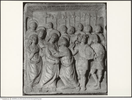 Vorderseite von Soprintendenza alle Gallerie della Sicilia - Palermo [https://www.deutsche-digitale-bibliothek.de/content/lizenzen/rv-ez/] Judaskuss - Gesamtansicht, bh606008_recto. Foto.