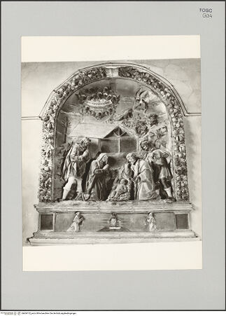 Vorderseite von Soprintendenza per i Beni Ambientali Architettonici Artistici e Storici Arezzo [https://www.deutsche-digitale-bibliothek.de/content/lizenzen/rv-ez/] Die Anbetung des Kindes - , bh606132_recto. Foto.
