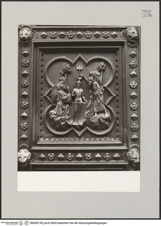 Vorderseite von Soprintendenza alle Gallerie - Firenze [https://www.deutsche-digitale-bibliothek.de/content/lizenzen/rv-ez/] TürreliefsSzenen Johannes' des TäufersTaufe Christi - , bh606139_recto. Foto.