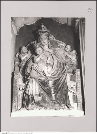 Vorderseite von unbekannt [https://www.deutsche-digitale-bibliothek.de/content/lizenzen/rv-fz/] Thronende Madonna - , bh606325_recto. Foto.