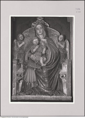 Vorderseite von Pinacoteca Provinciale di Bari [https://www.deutsche-digitale-bibliothek.de/content/lizenzen/rv-ez/] Thronende Madonna - Maria und Kind ohne Kronen, bh606327_recto. Foto.