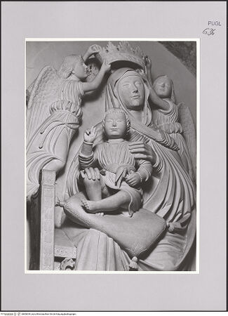 Vorderseite von Gernone ? [https://www.deutsche-digitale-bibliothek.de/content/lizenzen/rv-ez/] Madonna - Detail: obere Hälfte, Christuskind von vorn, bh606339_recto. Foto.