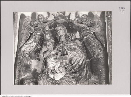 Vorderseite von Guido, Giovanni, Lecce [https://www.deutsche-digitale-bibliothek.de/content/lizenzen/rv-ez/] Madonna - Detail: Oberkröper der Madonna und Engel, bh606344_recto. Foto.
