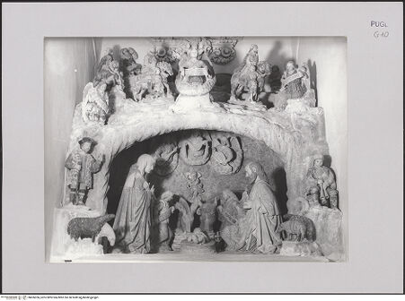 Vorderseite von Guido, Giovanni, Lecce [https://www.deutsche-digitale-bibliothek.de/content/lizenzen/rv-ez/] Krippe - Gesamtansicht, bh606356_recto. Foto.