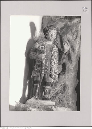 Vorderseite von Guido, Giovanni, Lecce [https://www.deutsche-digitale-bibliothek.de/content/lizenzen/rv-ez/] Krippe - Detail: linker Hirte, bh606360_recto. Foto.