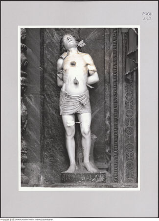 Vorderseite von Pinacoteca Provinciale di Bari [https://www.deutsche-digitale-bibliothek.de/content/lizenzen/rv-ez/] Heiliger Sebastian - Gesamtansicht, frontal, bh606375_recto. Foto.