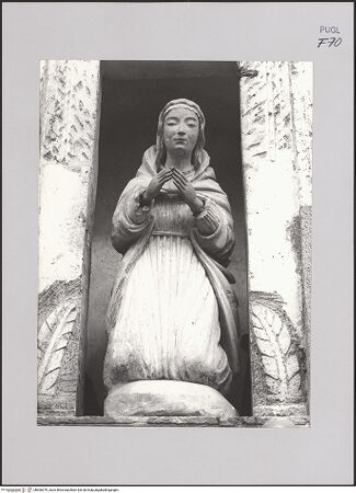 Vorderseite von Guido, Giovanni, Lecce [https://www.deutsche-digitale-bibliothek.de/content/lizenzen/rv-ez/] Die Heilige Maria in Anbetung des toten Christus  - Detail: Heilige Maria, bh606379_recto. Foto.