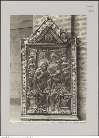 Vorderseite von Alinari [https://www.deutsche-digitale-bibliothek.de/content/lizenzen/rv-ez/] Die Heilige Anna und Maria auf dem Thron - , bh606420_recto. Foto.