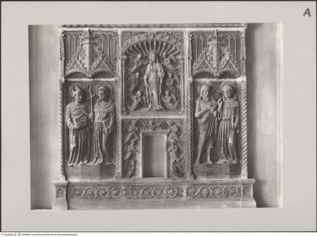 Vorderseite von Alinari [https://www.deutsche-digitale-bibliothek.de/content/lizenzen/rv-ez/] Maria der unbefleckten Empfängnis mit Heiligen - Abzug beschnitten, bh606429_recto. Foto.