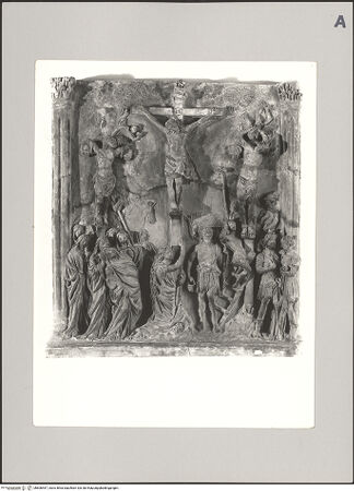 Vorderseite von Soprintendenza ai Monumenti e Gallerie, Arezzo [https://www.deutsche-digitale-bibliothek.de/content/lizenzen/rv-ez/] Kreuzigung - , bh606457_recto. Foto.
