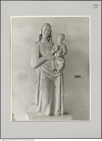 Vorderseite von Soprintendenza ai Monumenti e Gallerie - Arezzo [https://www.deutsche-digitale-bibliothek.de/content/lizenzen/rv-ez/] Maria mit Kind - , bh606463_recto. Foto.