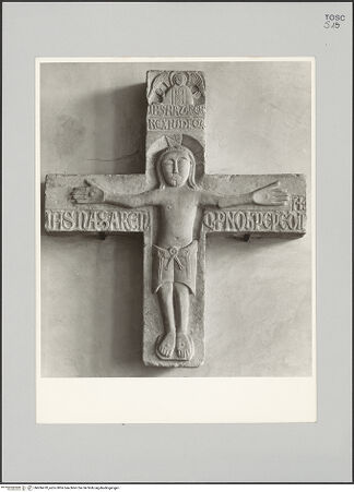 Vorderseite von Soprintendenza ai Monumenti e Gallerie - Arezzo [https://www.deutsche-digitale-bibliothek.de/content/lizenzen/rv-ez/] Kruzifix - , bh606470_recto. Foto.