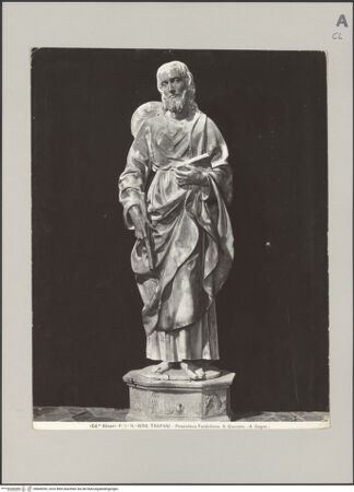 Vorderseite von Alinari [https://www.deutsche-digitale-bibliothek.de/content/lizenzen/rv-ez/] Jakobus der Ältere - Gesamtansicht, bh606595_recto. Foto.