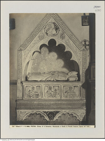 Vorderseite von Alinari [https://www.deutsche-digitale-bibliothek.de/content/lizenzen/rv-ez/] Grabmal des seligen Bischofs Andrea Franchi - Gesamtansicht, bh606750_recto. Foto.