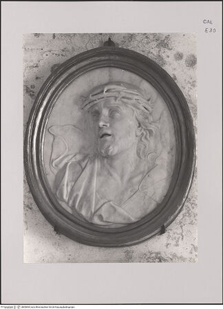 Vorderseite von unbekannt [https://www.deutsche-digitale-bibliothek.de/content/lizenzen/rv-fz/] Christus mit der Dornenkrone - Gesamtansicht (Nähe), bh606964_recto. Foto.