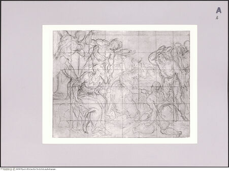 Vorderseite von Sotheby's [https://www.deutsche-digitale-bibliothek.de/content/lizenzen/rv-ez/] Kompositionsstudie der Anbetung der Hirten (recto) - , bh606978_recto. Foto.