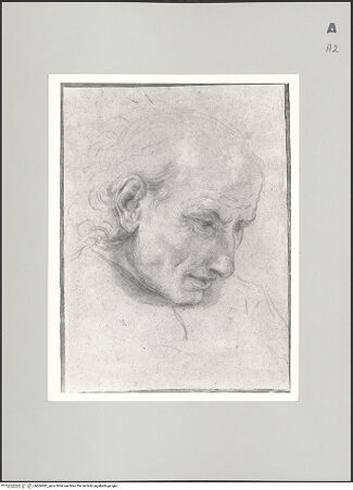 Vorderseite von Sotheby's [https://www.deutsche-digitale-bibliothek.de/content/lizenzen/rv-ez/] Kopf eines älteren Mannes - , bh606982_recto. Foto.