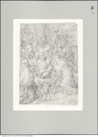 Vorderseite von Sotheby's [https://www.deutsche-digitale-bibliothek.de/content/lizenzen/rv-ez/] Mystische Vermählung der heiligen Katharina von Alexandrien - , bh607041_recto. Foto.