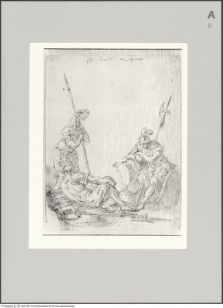 Vorderseite von Sotheby's [https://www.deutsche-digitale-bibliothek.de/content/lizenzen/rv-ez/] Drei Soldaten (Grabwache) - , bh607050_recto. Foto.