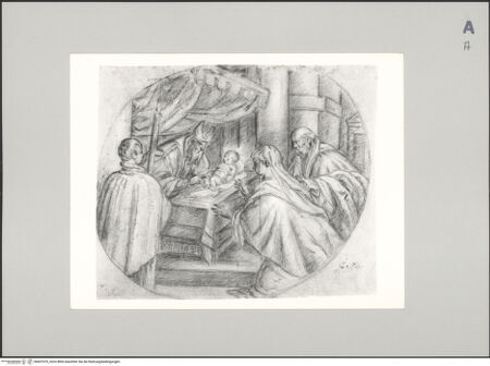 Vorderseite von Sotheby's [https://www.deutsche-digitale-bibliothek.de/content/lizenzen/rv-ez/] Die Beschneidung des Christuskindes (recto) - , bh607079_recto. Foto.