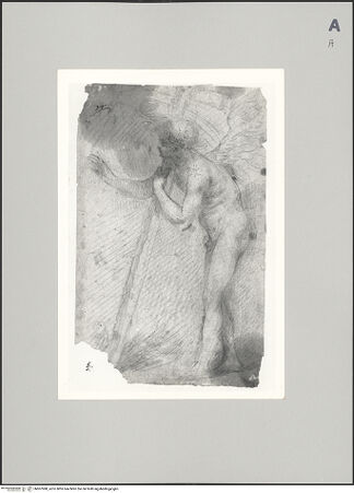 Vorderseite von Sotheby's [https://www.deutsche-digitale-bibliothek.de/content/lizenzen/rv-ez/] Nackter Engel, der ein Kreuz hält - , bh607088_recto. Foto.