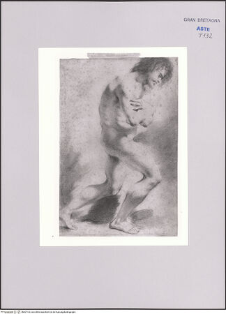 Vorderseite von Sotheby's [https://www.deutsche-digitale-bibliothek.de/content/lizenzen/rv-ez/] Aktstudie eines Mannes, eventuell zu einer Taufe Christi - , bh607103_recto. Foto.